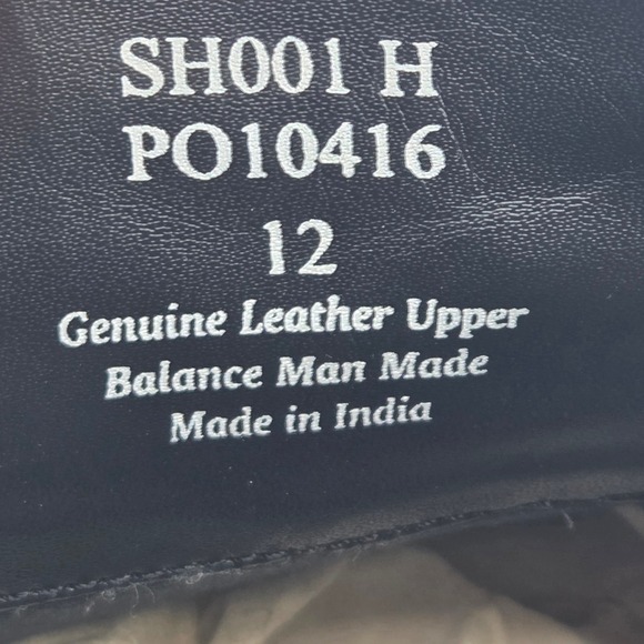 The Black Tux Mens Black Leather Oxford Dress‎ Shoes Formal Tuxedo Size 12 - Picture 8 of 10